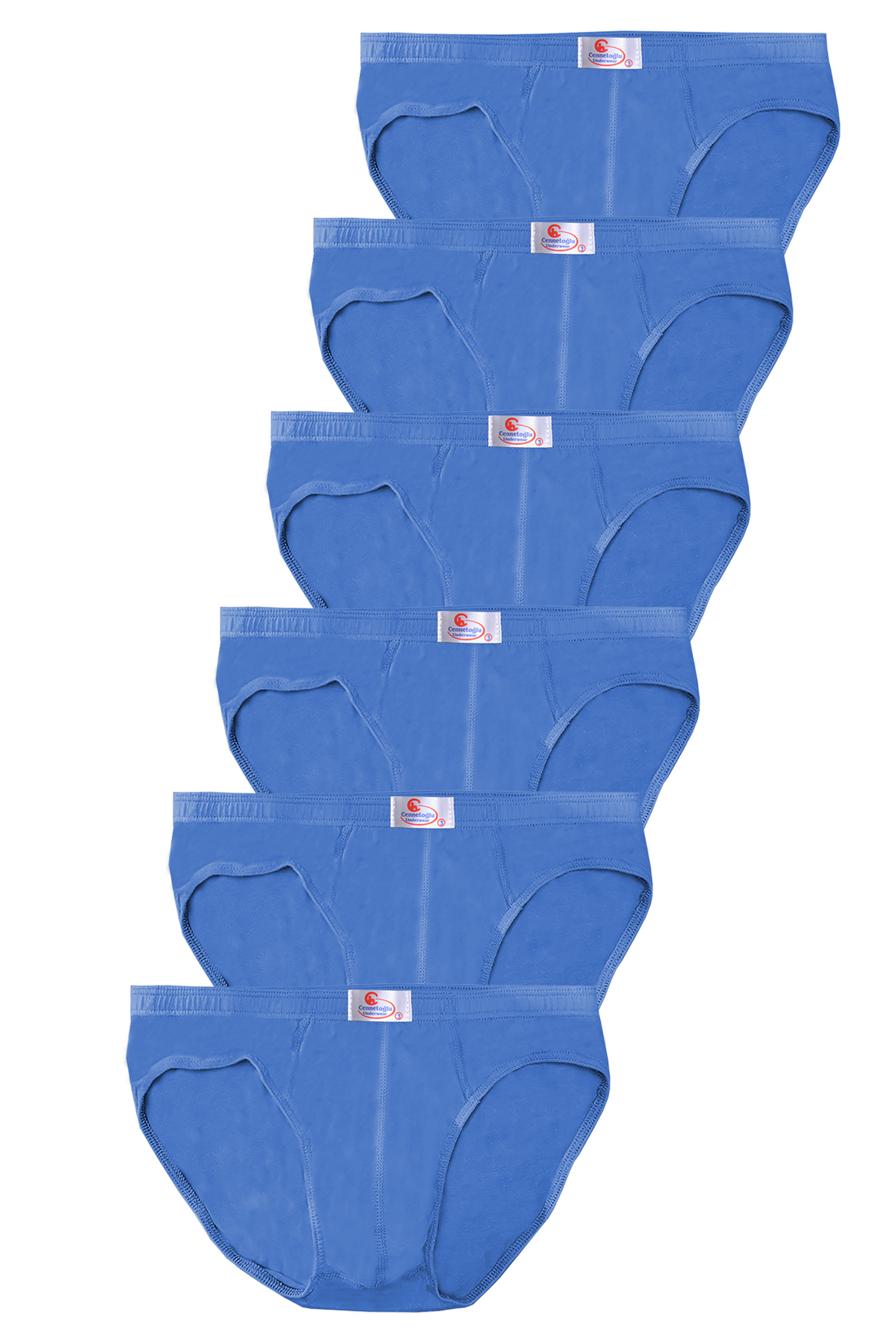 Erkek 6'lı Ekonomik Mavi Slip Külot - Özel Paketinde