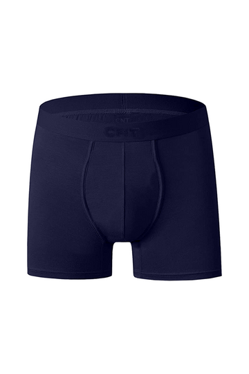 Erkek Tekli Likralı Lacivert Boxer - Premium Ambalajlı Paketinde