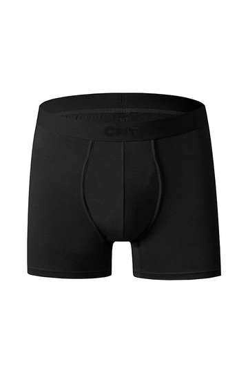 Erkek Tekli Likralı Siyah Boxer - Premium Ambalajlı Paketinde