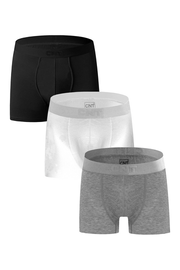Erkek 3'lü Likralı Karışık Boxer - Premium Ambalajlı Paketinde