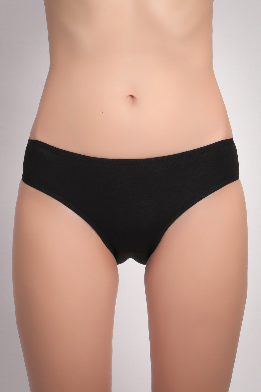 Kadın 3'lü Siyah Slip Külot - Özel Premium Paketinde