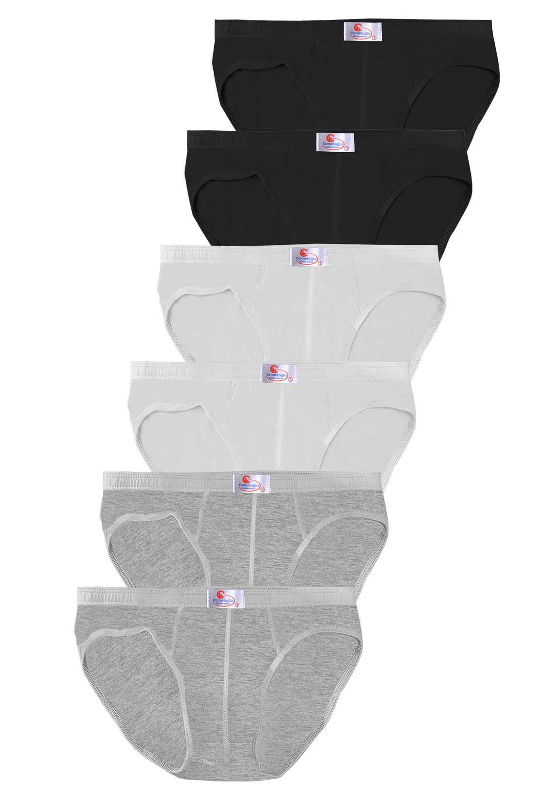 Erkek 6'lı Ekonomik Karışık Slip Külot - Özel Paketinde