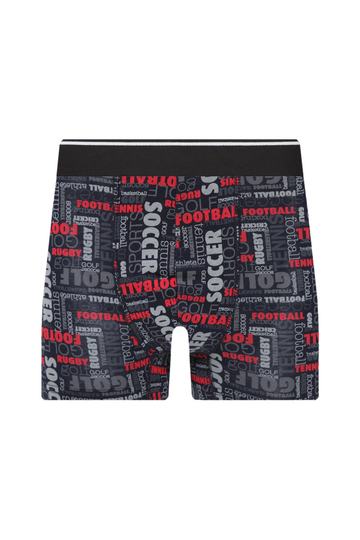 Erkek Tekli Likralı Sport Desenli Boxer - Özel Paketinde