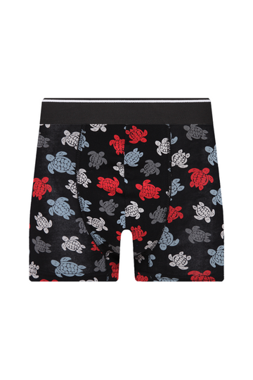 Erkek Tekli Likralı Turtle Desenli Boxer - Özel Paketinde