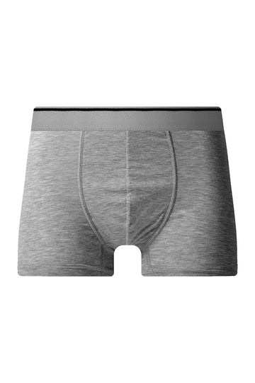 Erkek Tekli Likralı Beli Çizgili Gri Boxer - Özel Paketinde