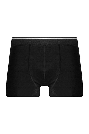 Erkek Tekli Likralı Beli Çizgili Siyah Boxer - Özel Paketinde
