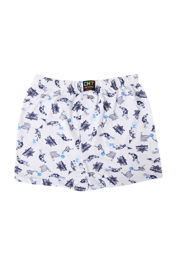 Erkek Çocuk Tekli Desenli Pamuklu Boxer - Özel Premium Paketinde