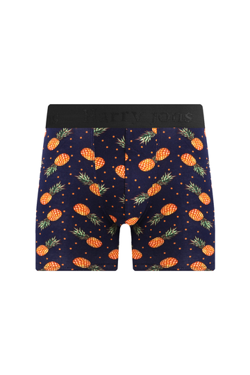 Erkek Tekli Likralı Pineapple Desenli Boxer - Premium Ambalajlı Paketinde