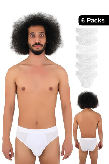 Erkek 6'lı Likralı Gri Slip Külot - Özel Premium Kutusunda