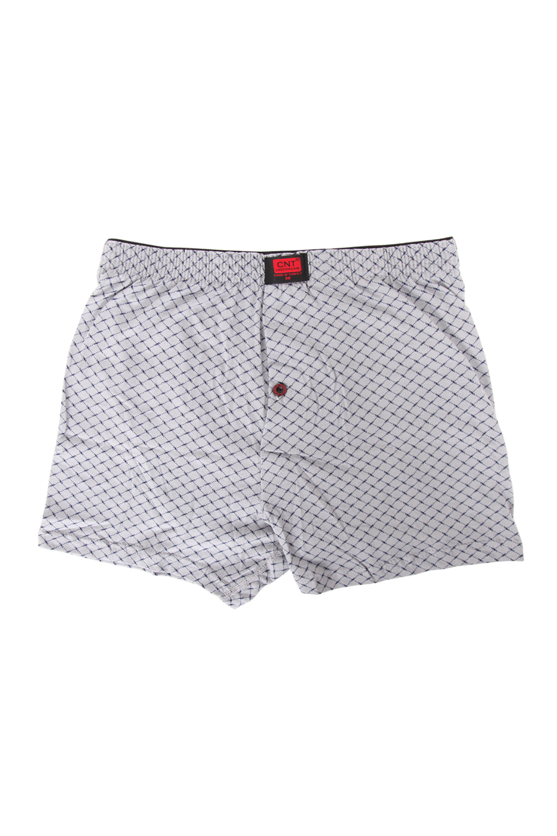 Erkek 3'lü Karışık Desenli Düğmeli Rahat Boxer Şort - Özel Premium Paketinde