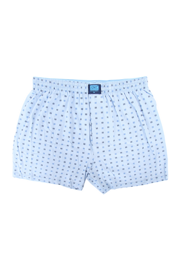 Erkek Tekli Desenli Düğmeli Rahat Boxer Şort - Özel Premium Paketinde