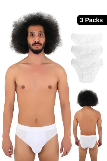 Erkek 3'lü Boxer Yaka Pamuklu Slip Külot – Maksimum Konfor!