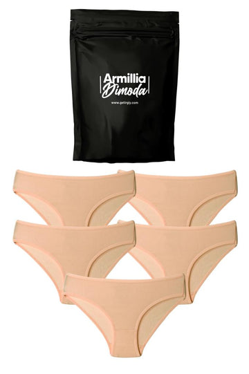Kadın Günlük Bikini Külot Premium Paketinde Penye Esnek Kumaş