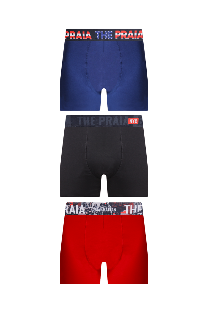 New York Premium Kutulu 3 Adet Erkek Boxer Hediyelik Kutu