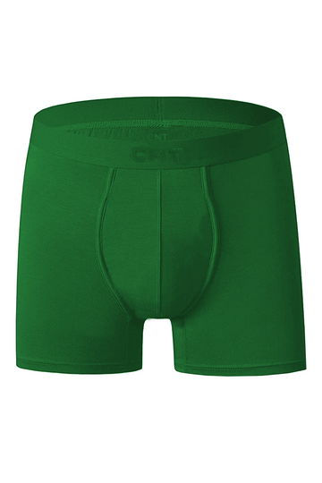Erkek Tekli Likralı Yeşil Boxer - Premium Ambalajlı Paketinde