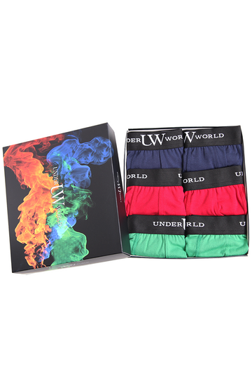 Erkek 6'lı Likralı Karışık-5 Premium Boxer - Özel Elegance Kutusunda