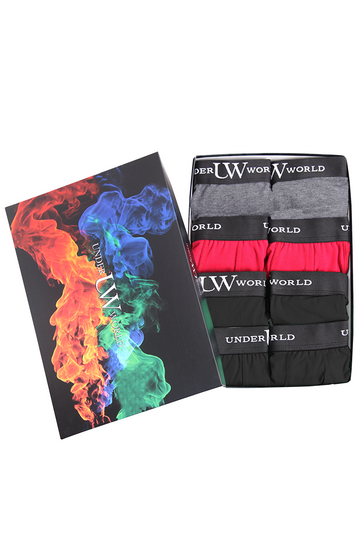 Erkek 8'li Likralı Karışık-2 Premium Boxer - Özel Elegance Kutusunda