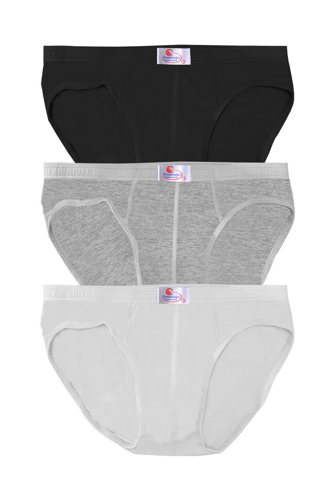 Erkek 3'lü Ekonomik Karışık Slip Külot - Özel Paketinde