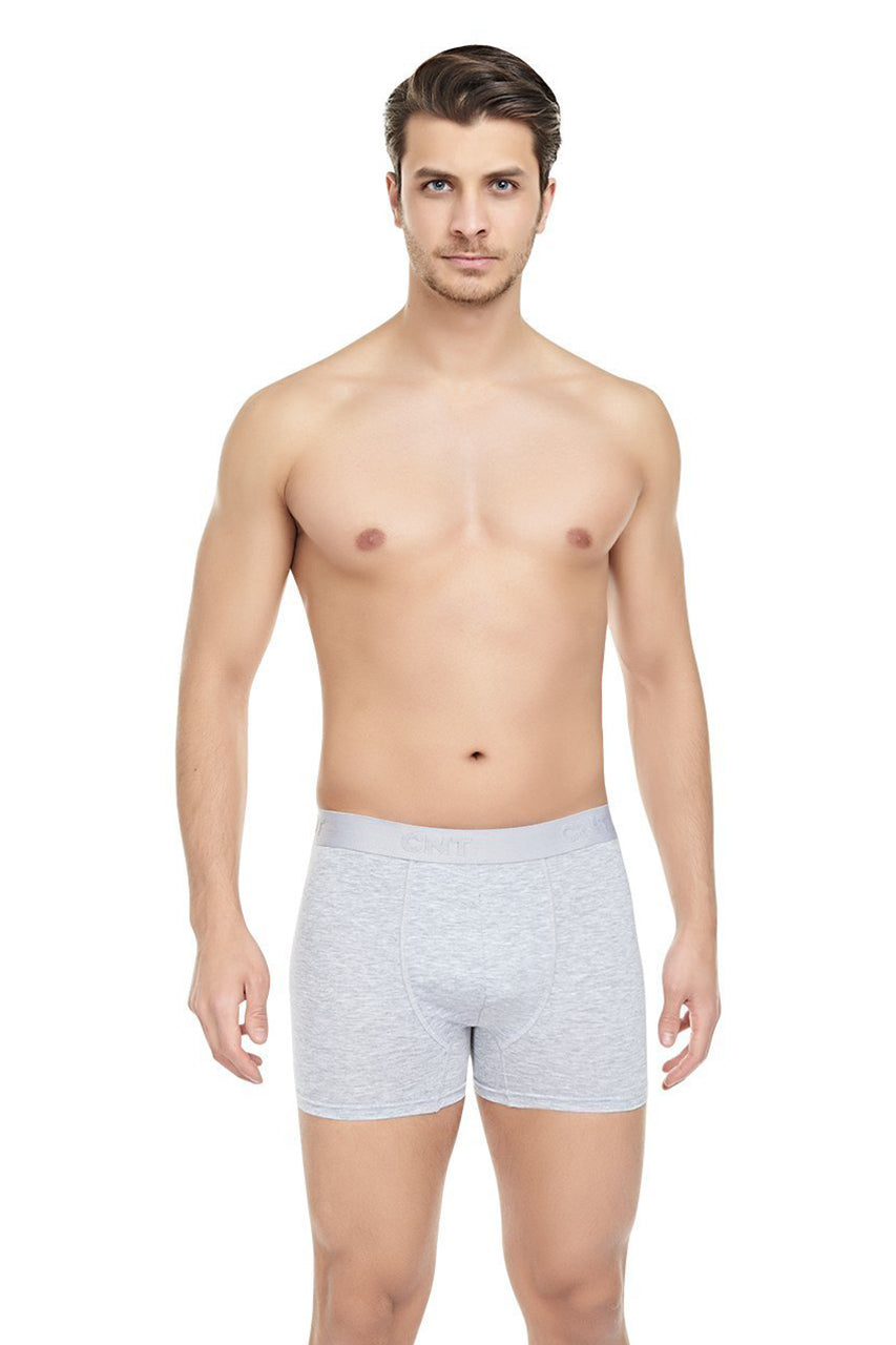 Erkek 6'lı Likralı Gri Boxer - Özel Premium Kutusunda