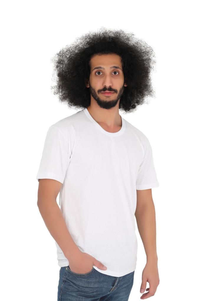Erkek Tekli Bisiklet Yaka Beyaz Fanila - Özel Paketinde