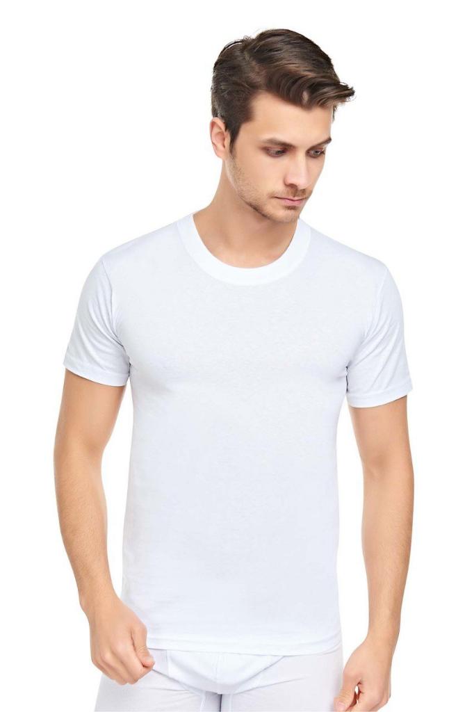Erkek Sıfır Yaka Penye Fanila T-Shirt