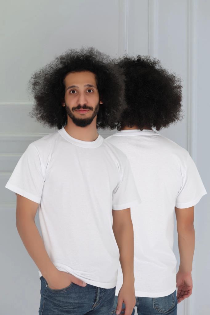 Erkek Sıfır Yaka Penye Fanila T-Shirt
