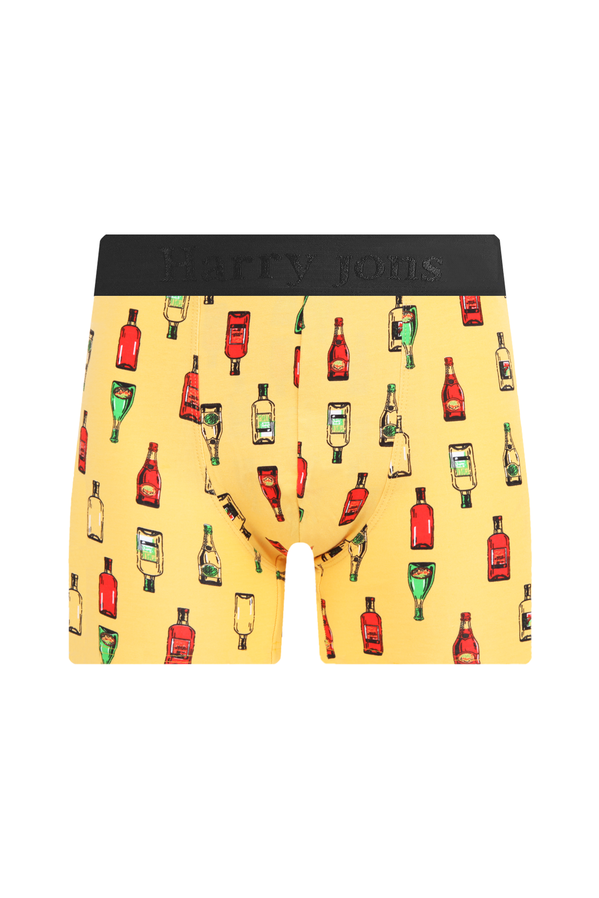 Erkek Tekli Likralı Bottle Desenli Boxer - Premium Ambalajlı Paketinde
