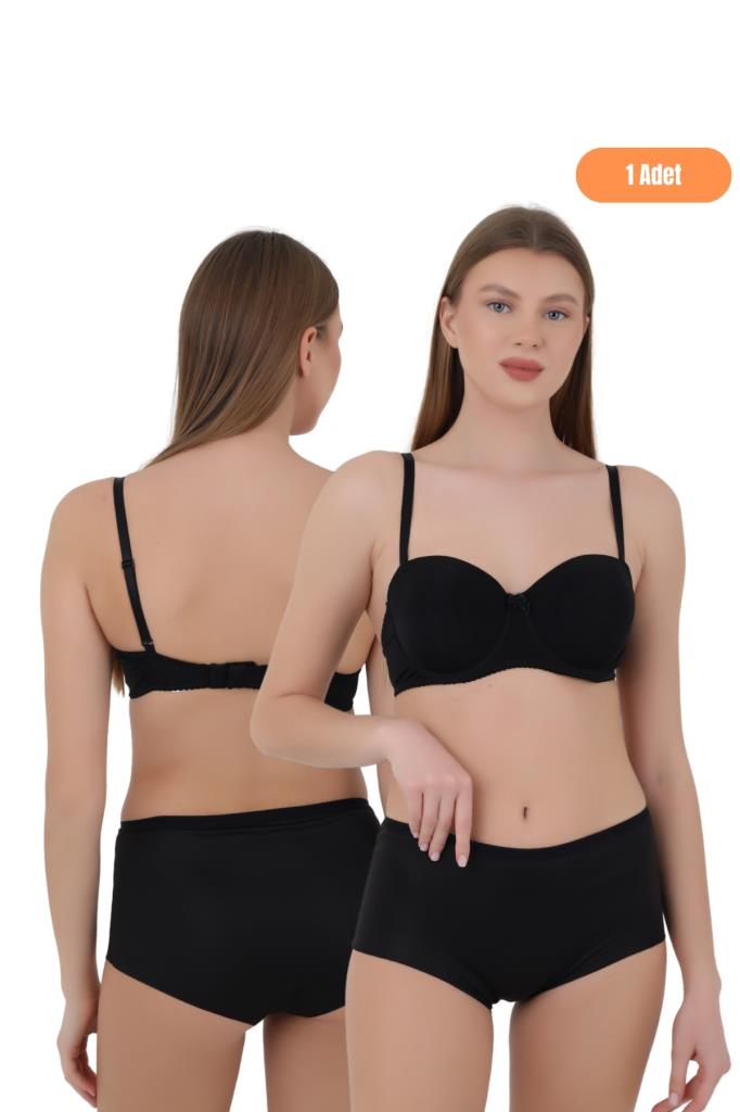 Kadın Yüksek Bel Toparlayıcı Külot - Özel Kalıp 3'lü Paket (Siyah, Beyaz, Ten Renk)