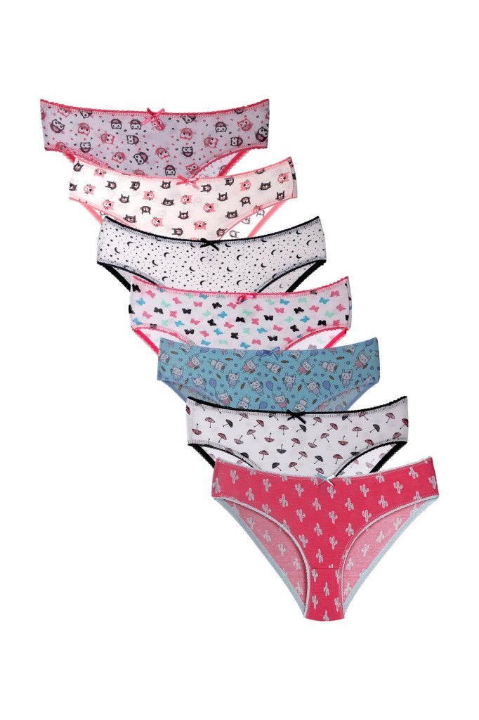 Kız Çocuk Baskılı Likralı Külot