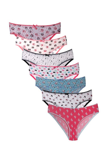 Kız Çocuk Baskılı Likralı Külot