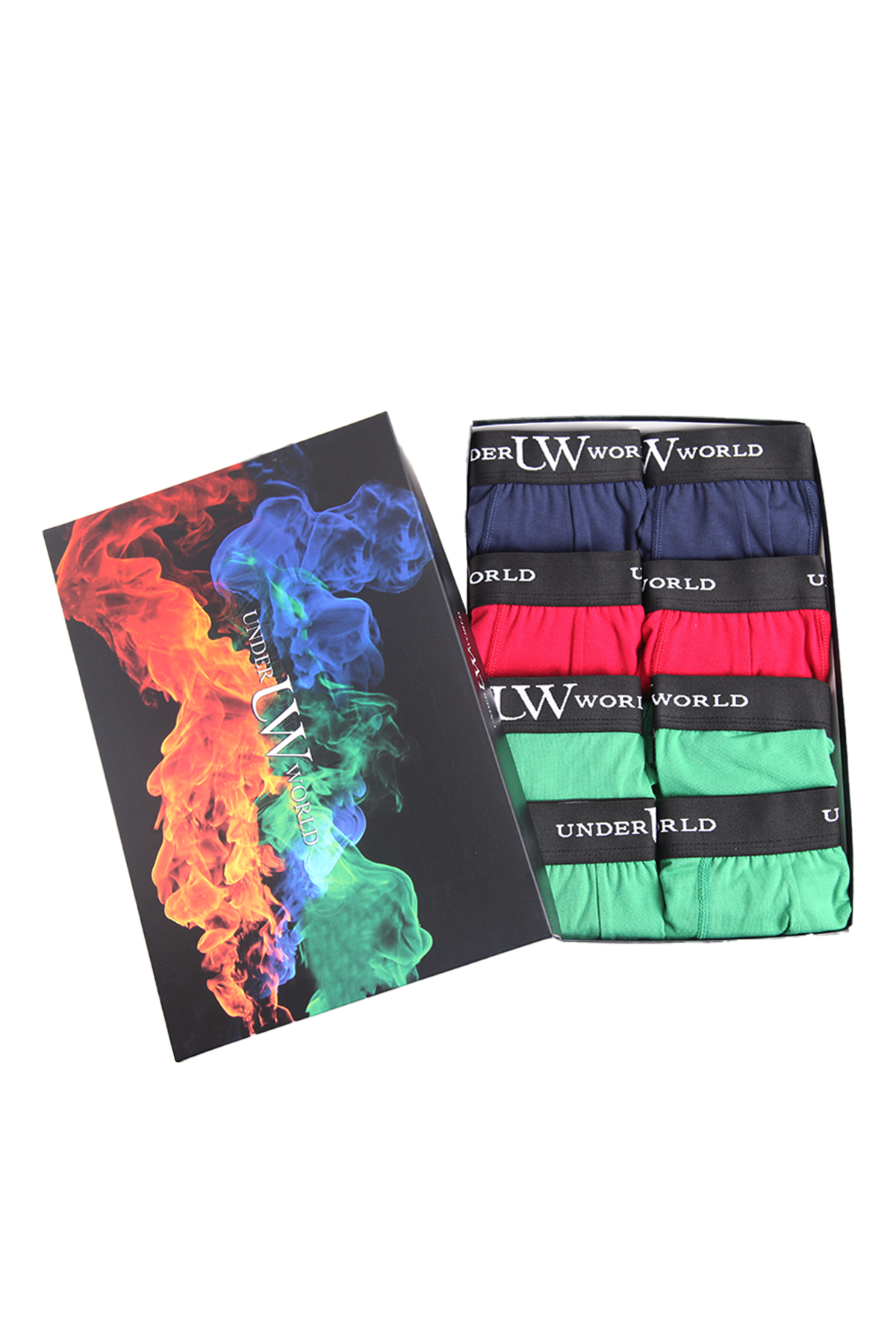 Erkek 8'li Likralı Karışık-5 Premium Boxer - Özel Elegance Kutusunda