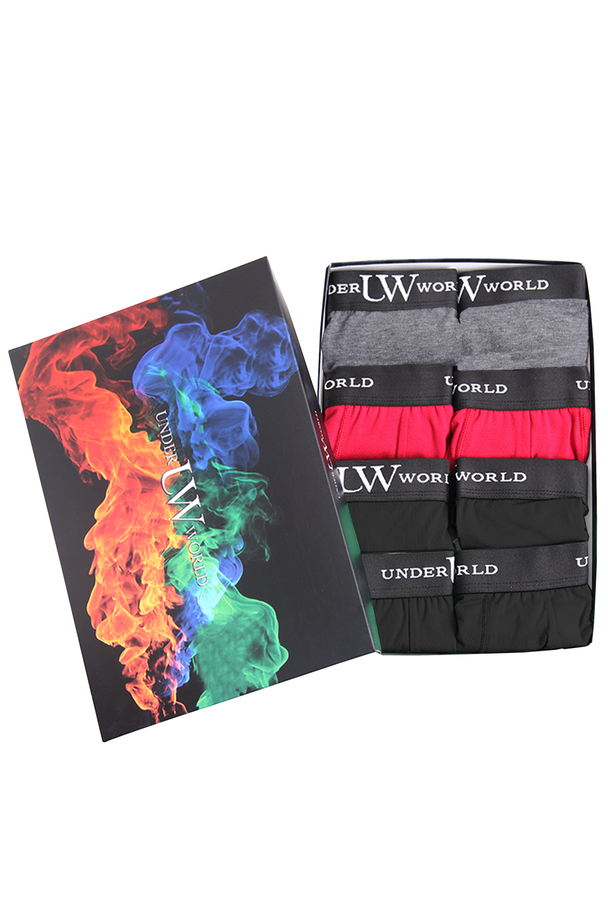 Erkek 8'li Likralı Karışık-2 Premium Boxer - Özel Elegance Kutusunda
