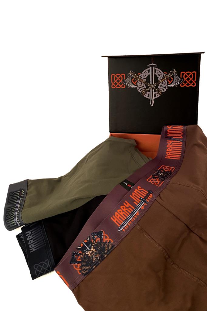 Viking Premium Kutulu 3 Adet Erkek Boxer Hediyelik Kutu