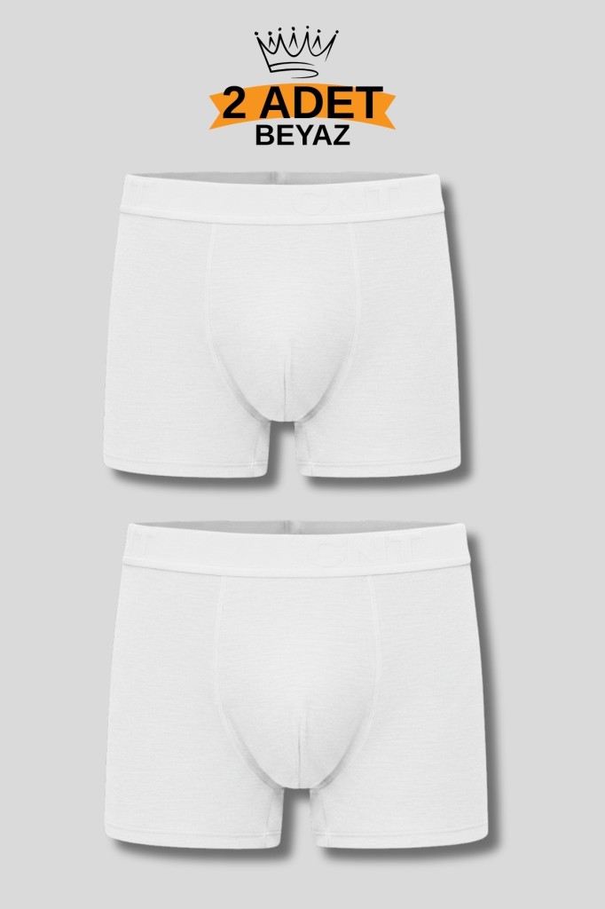 Erkek 2'li Likralı Boxer