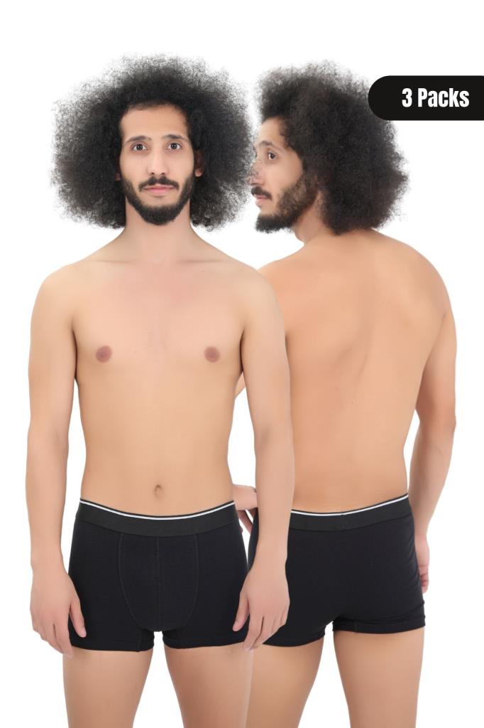 CENNETOĞLU Erkek 3 Adet Likralı Boxer Özel  Ambalajlı Paket
